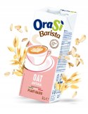 OraSi Barista Oat 1L - włoski napój owsiany, doskonały do kawy.